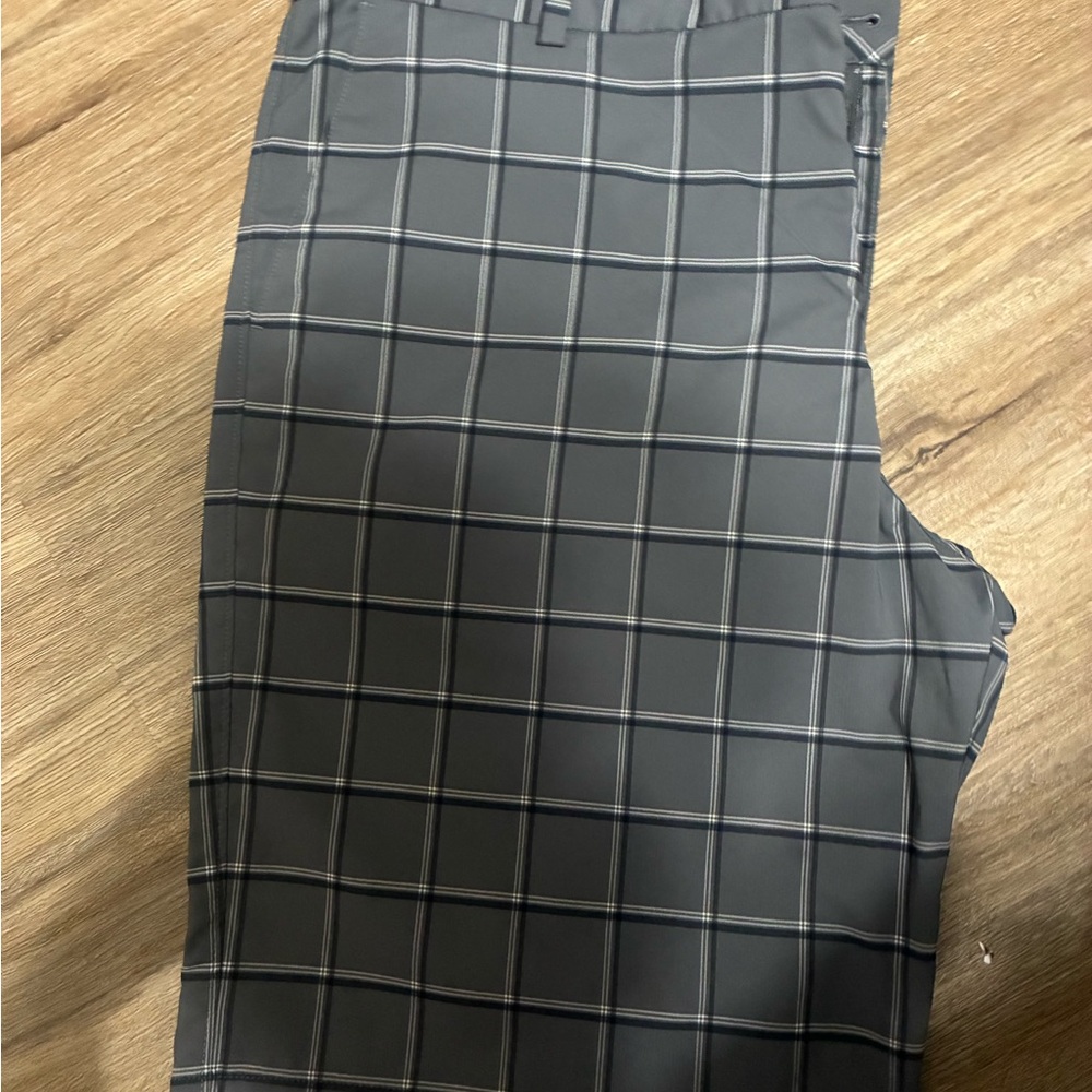 Nike Dark Gray Plaid Pants